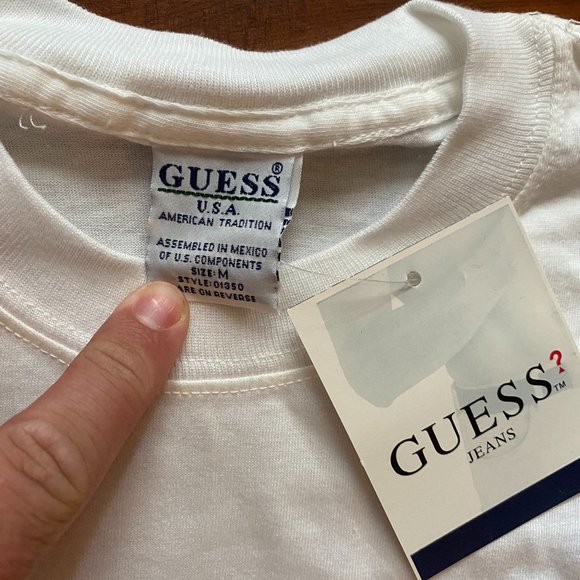 NWT GUESS September 11th 9/11 America USA White Tee Shirt w/ Tags size Medium - Picture 3 of 4